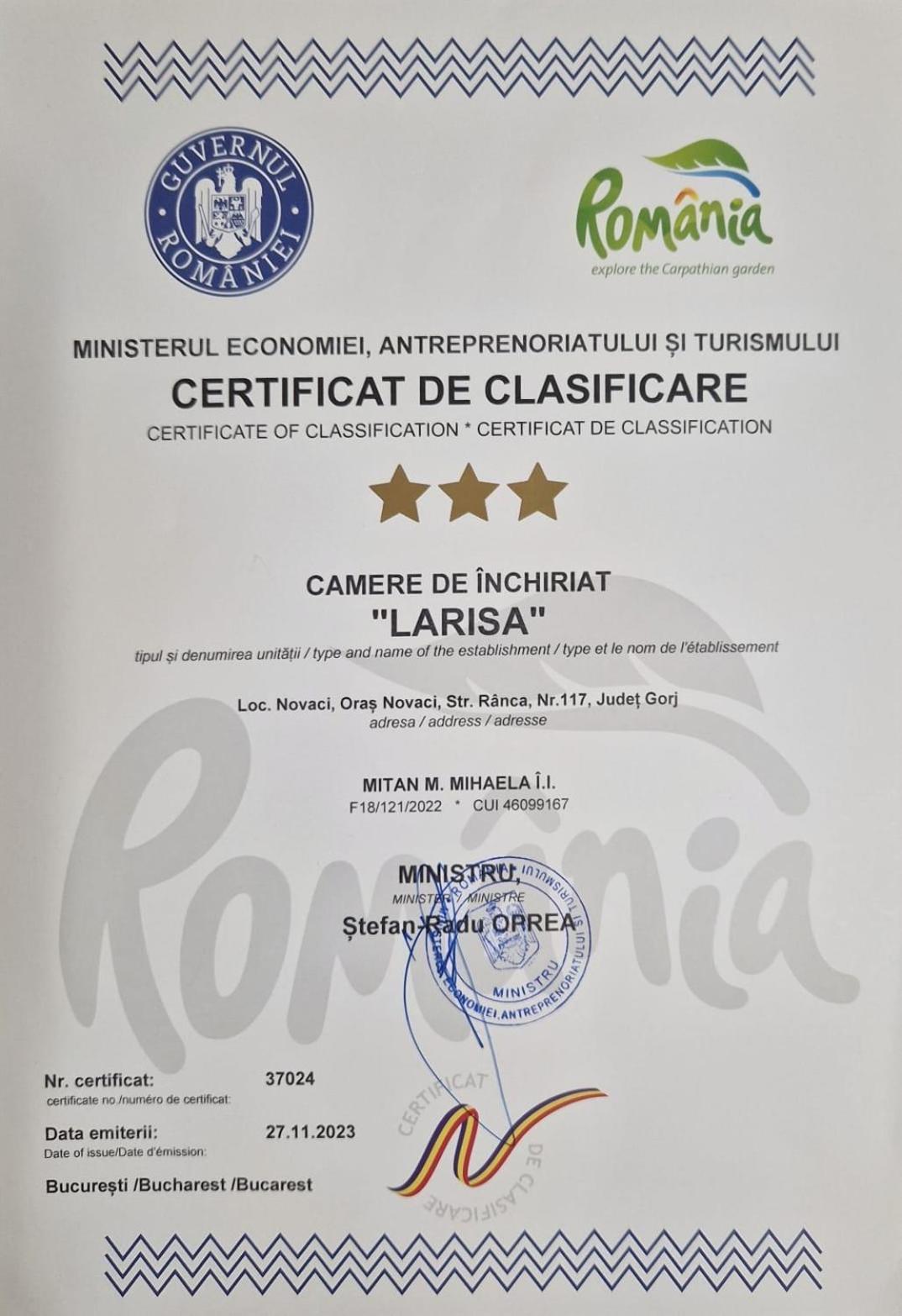 Casa De Vacanta Larisa Novaci-Straini Bagian luar foto